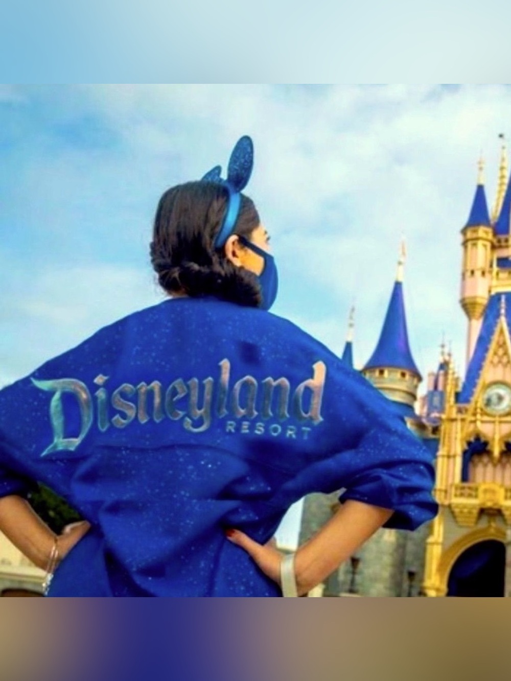 Disneyland Spirit Jersey Wishes Come True Blue Rare Glittery Sparkle Make A Wish